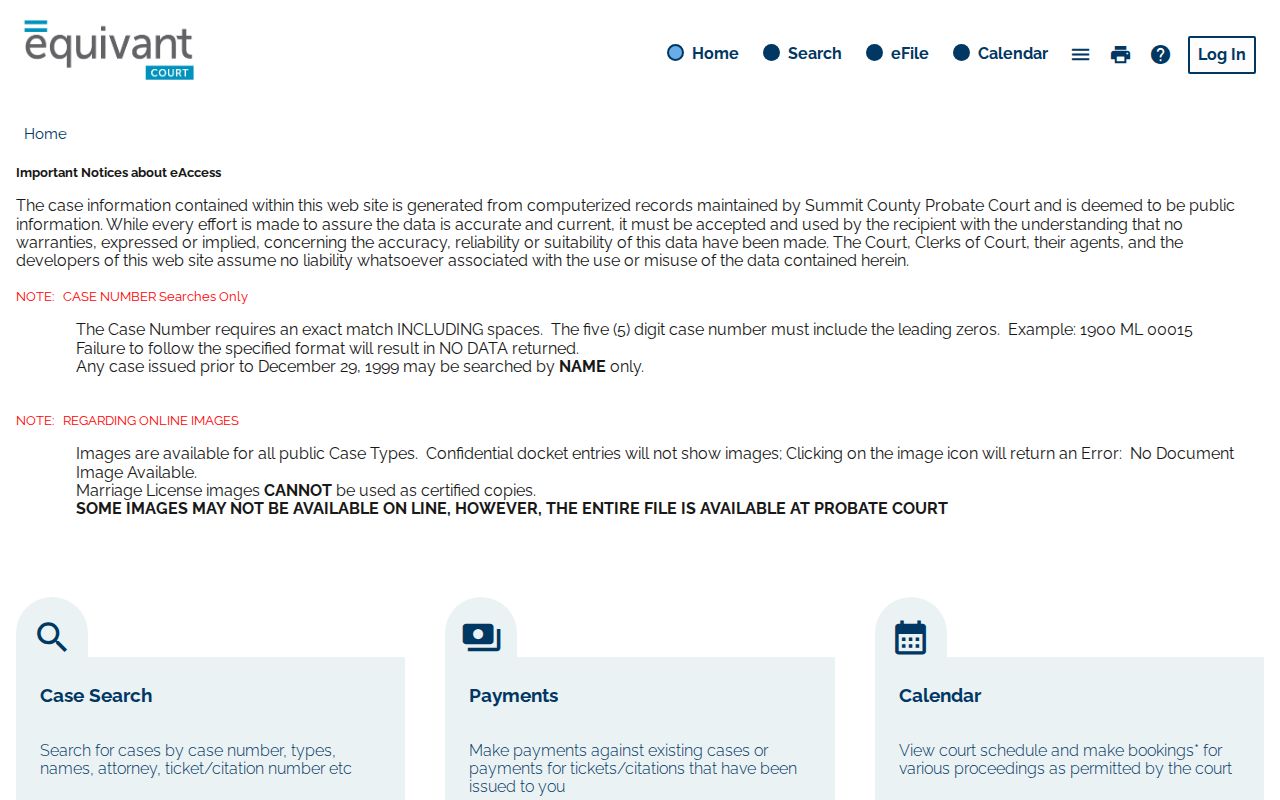 Hudson resident lookup source at Summit Probate Court and vital records entry point