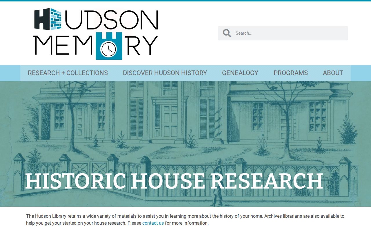 Hudson previous residents house-history research guide